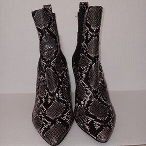 STEVE MADDEN SUBTLE SNAKE PRINT BOOTS